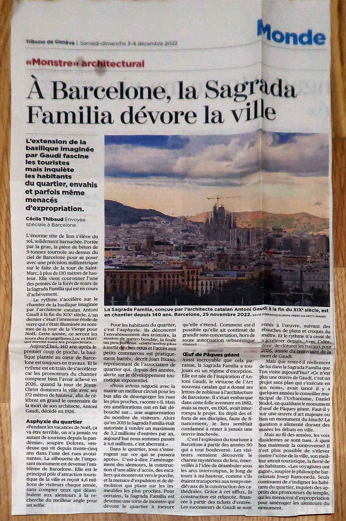 Article de la Tribune