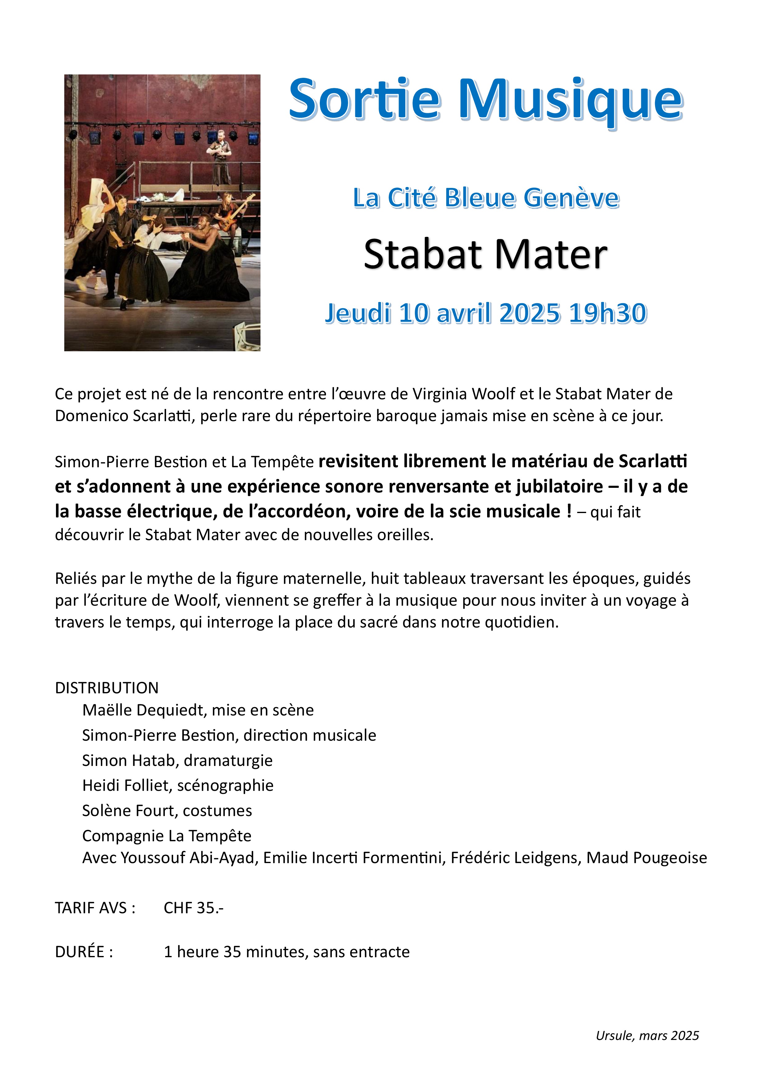 Cité bleue annonce