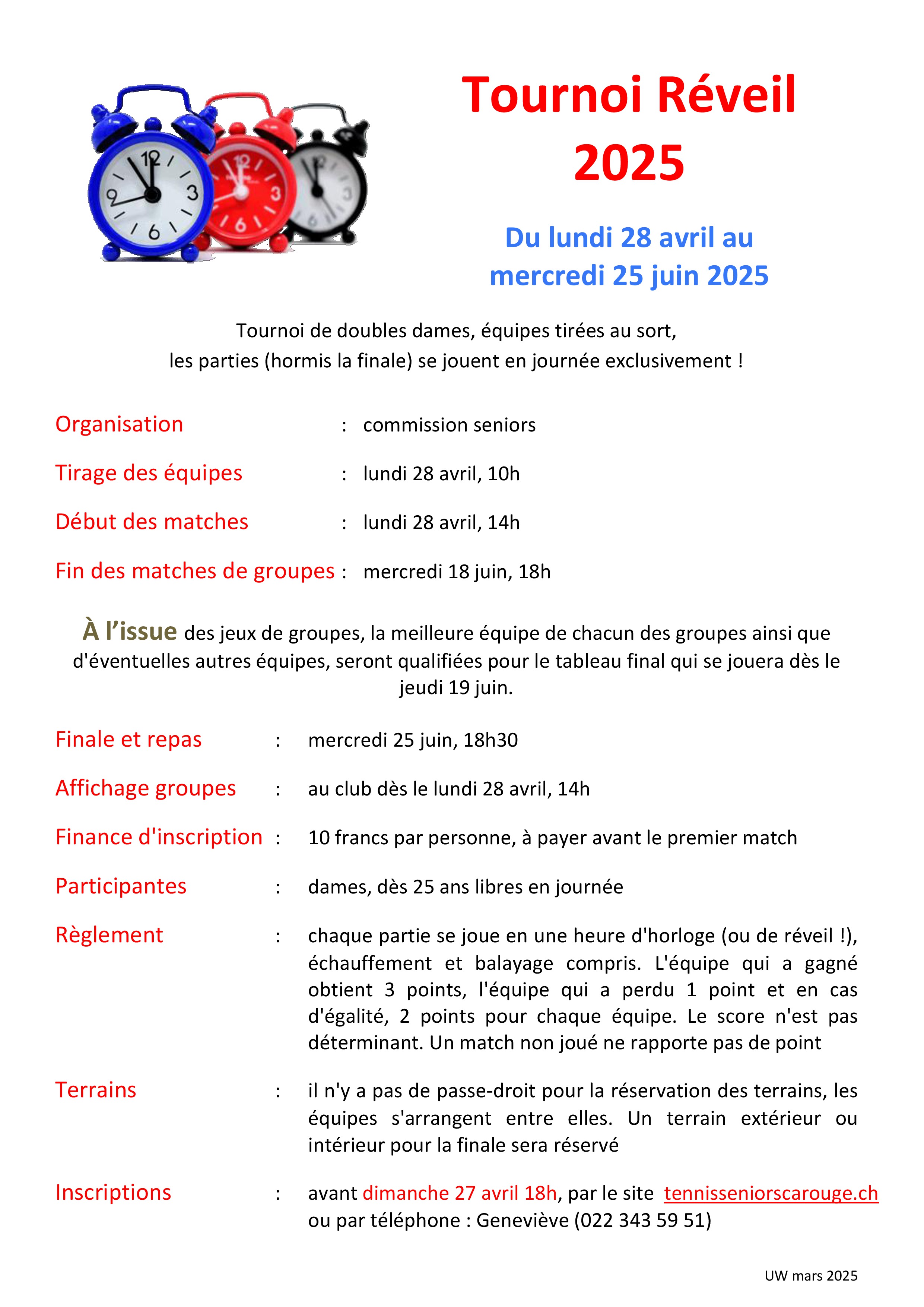 Annonce tournoi